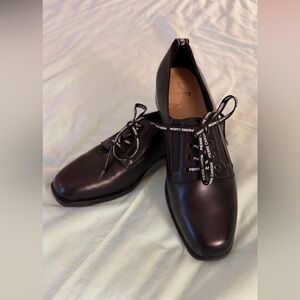 Pierre Cardin Black Leather Oxfords